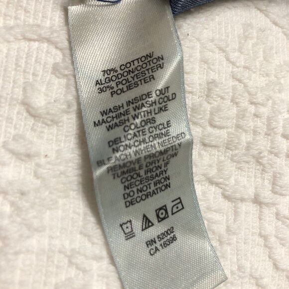 DKNY Denim Sleeveless Top Size XSMALL Lightweight with Embellished Stud Neckline - Picture 8 of 8